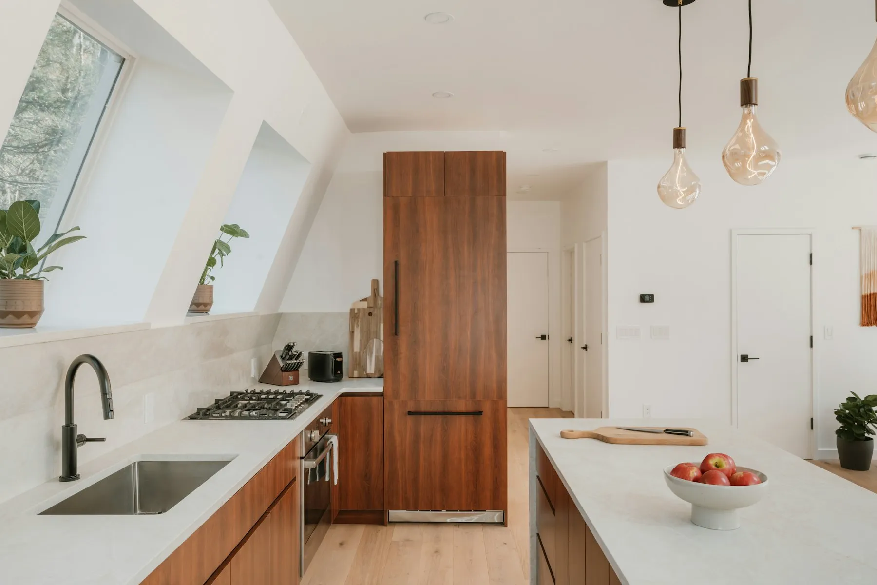 Custom wood kitchen cabinetry